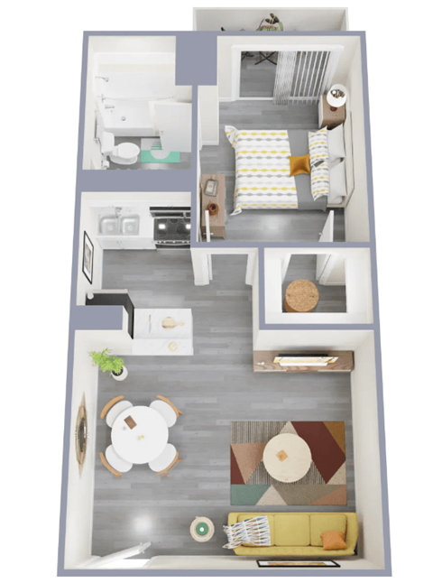 1 bed 1 bath at Tides on East Cactus Apartments, Phoenix